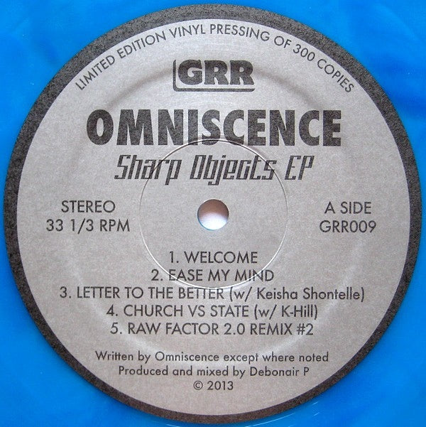 Omniscence & Debonair P - Sharp Objects EP [Vinyl Records / 12"]